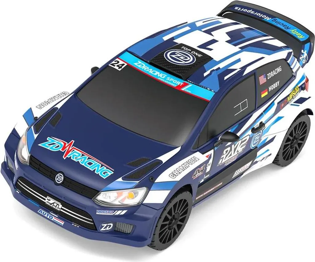 Voiture RC RX-12 1:12 Drift et Rallye 4WD Brushless 80 km/h Bleue