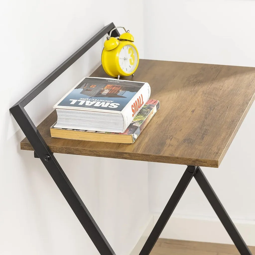 Table de travail pliable gain de place pour bureau à domicile 63x77 cm - 4