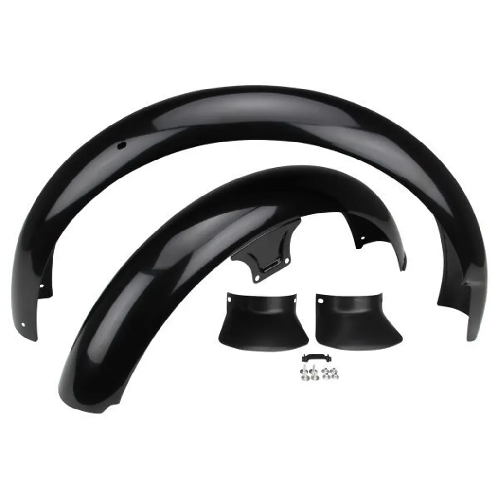 Kit Carrosserie Garde-boue Noir et Bavettes pour Moto Simson S51 S50