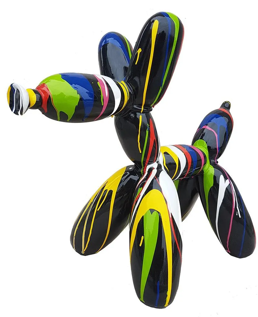 Statue Chien Ballon 57cm en Résine Brillante - Figurine XXL Art Abstrait