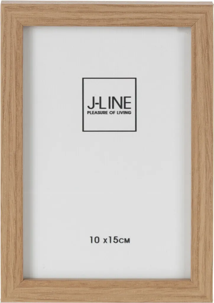 Cadre photo J-Line bois naturel pour décorer un bureau ou une étagère
