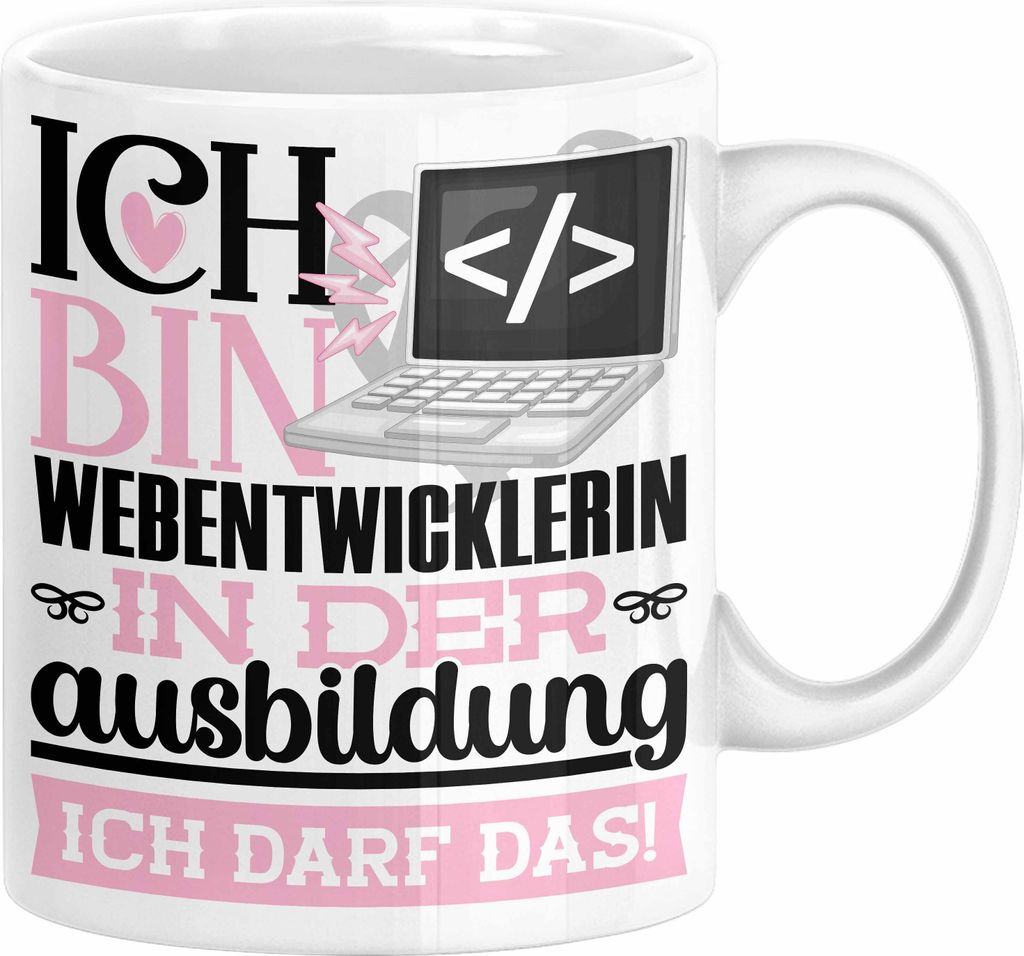 Webentwicklerin Ausbildung Start Geschenk Tasse Ich Bin Produktbild 
