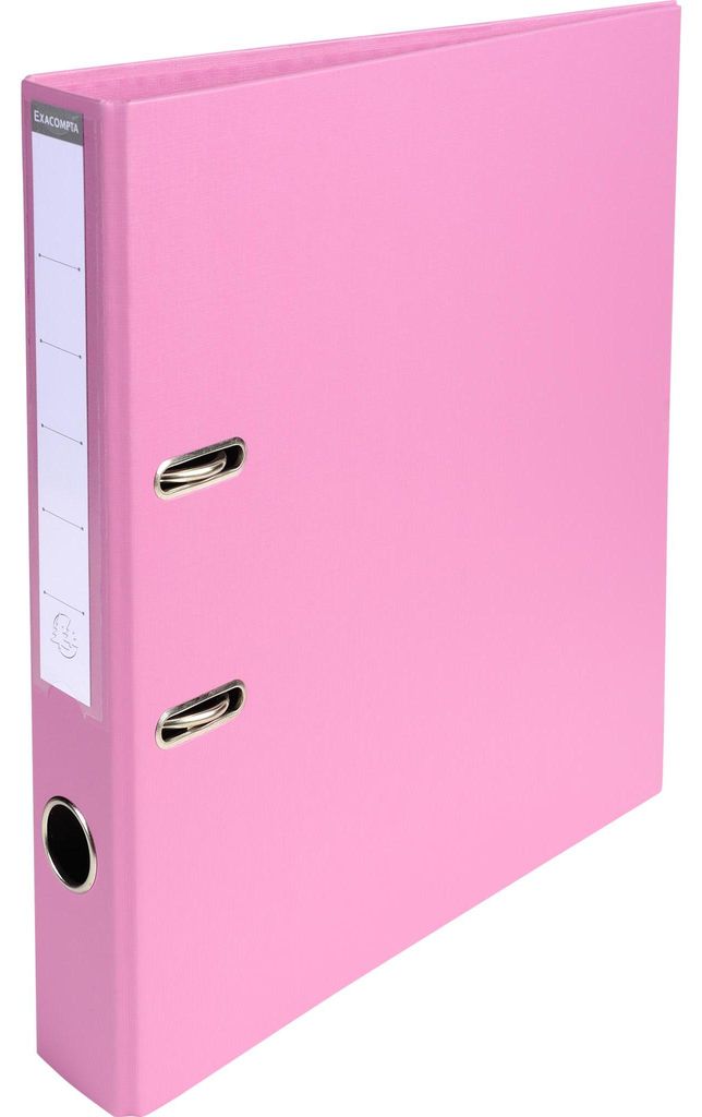 Exacompta 10x Ordner Prem'Touch PVC, Rücken 50mm, 32x29cm A4 Maxi, Rosa, 53555E