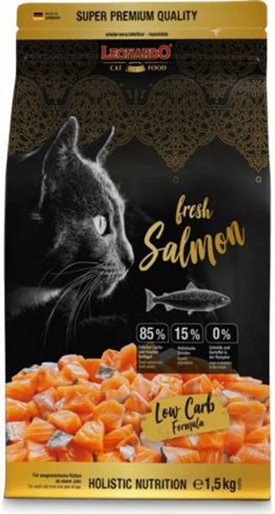 Leonardo cibo secco per gatti Salmone fresco 1,5 kg Immagine del prodotto 
