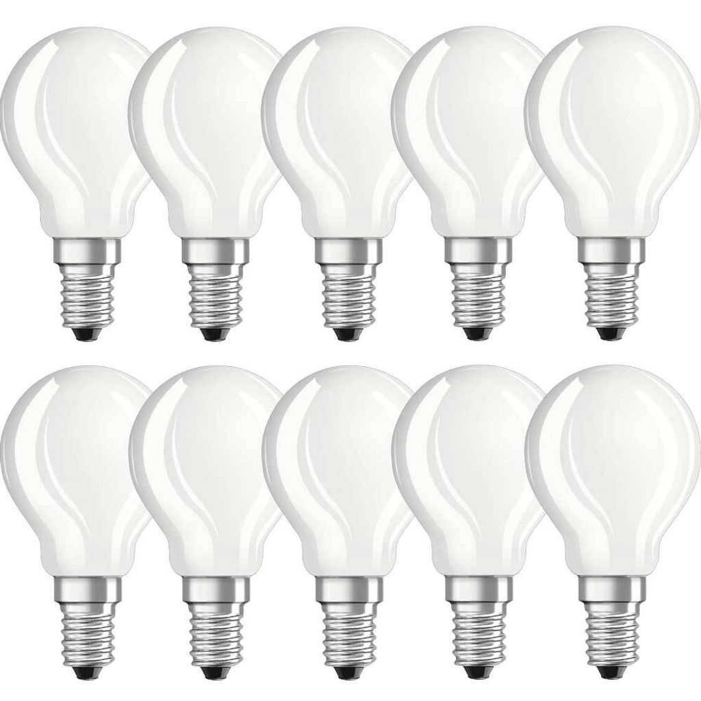 Osram RF CLAS P 40, 4 W/2700K, E14, 10 stuks, LED-lampjes, Productafbeelding 