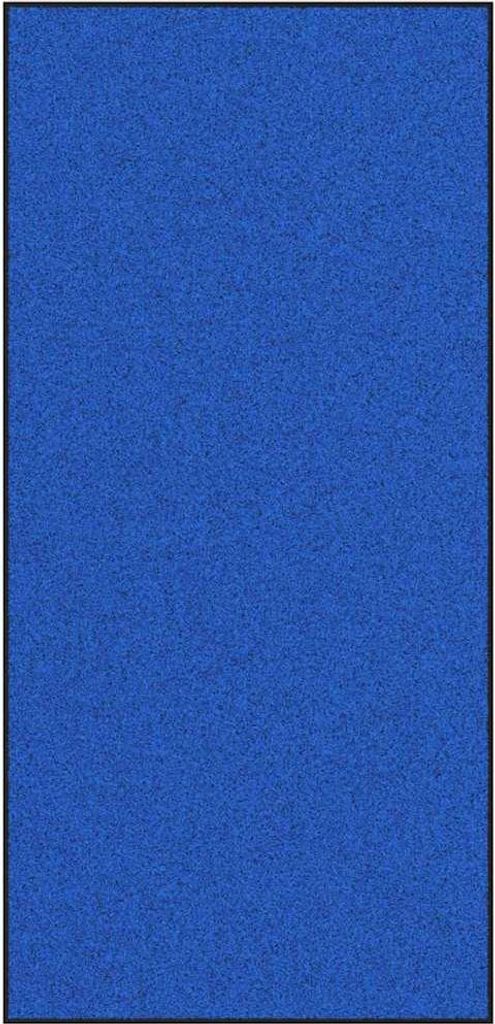 vidaXL Fußmatte Blau und Schwarz 120 x 250 cm 100% Polyamid
