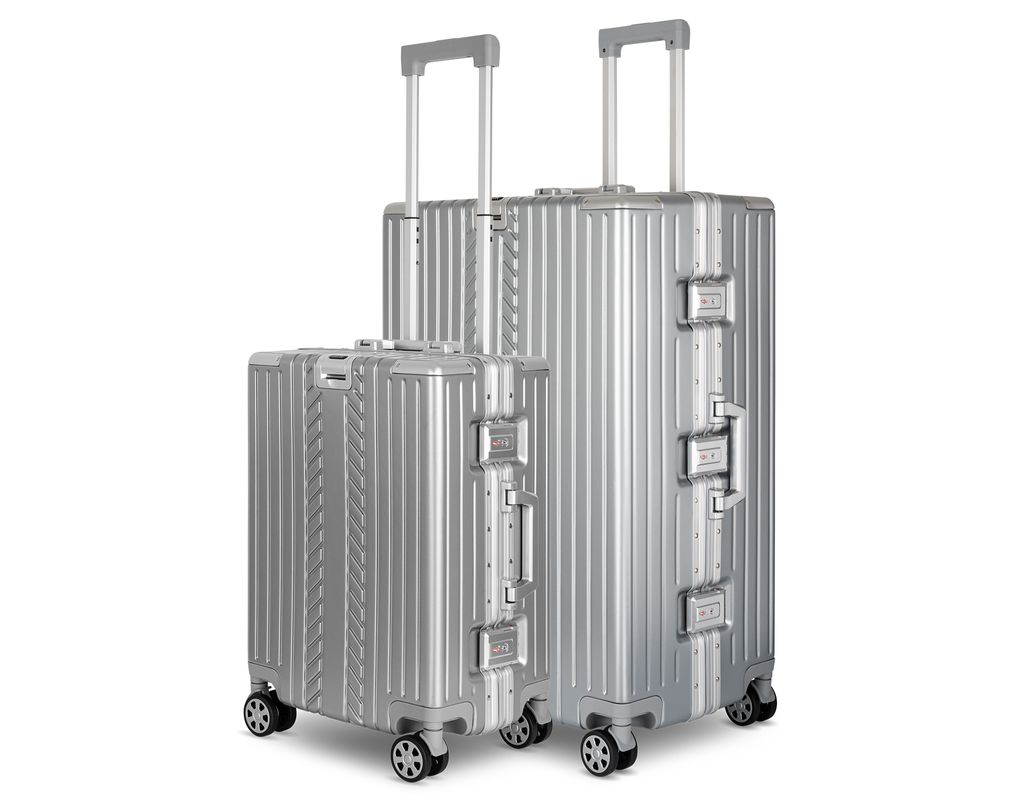 WINLIFE SPARSET Koffer M+XL – 53cm Handgepäck & 75cm XL Check-in-Trolley, ABS Hartschale, Alu-Rahmen, TSA-Schloss, 4 Rollen, robust & leicht, ...