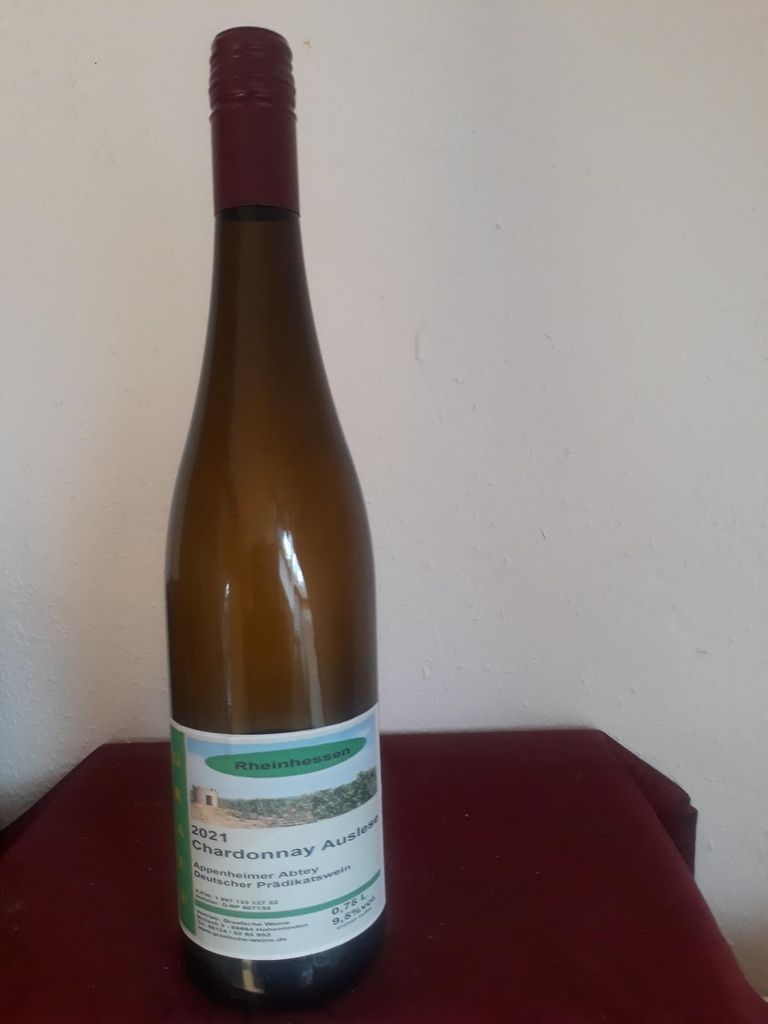 Chardonnay Auslese lieblich süß Deutscher Produktbild 