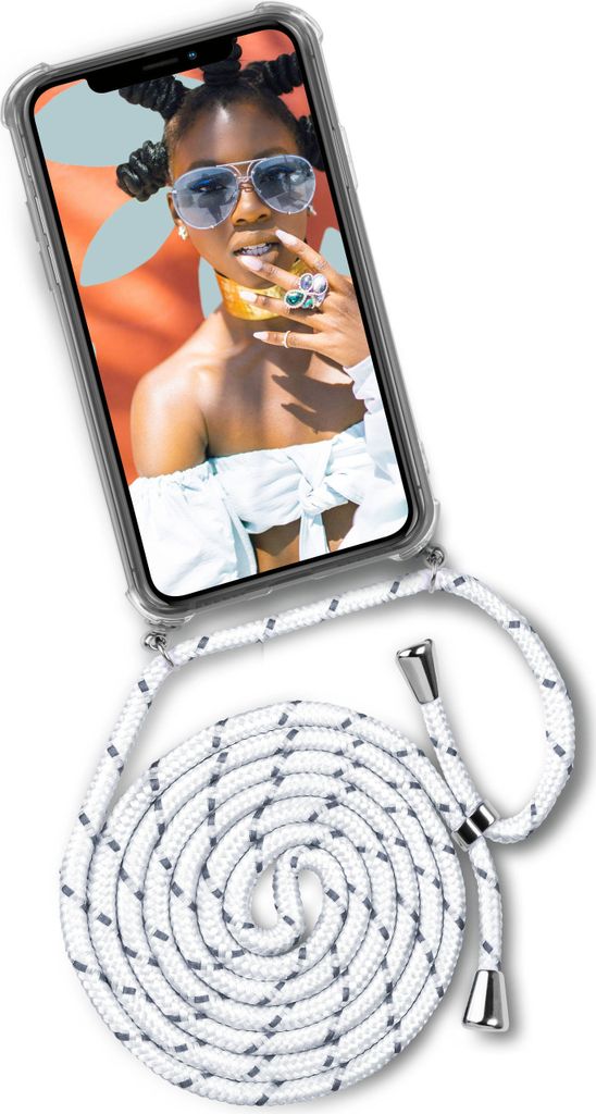 TWIST-Case + TWIST-Cord für iPhone 11, Farbe:Happy Coco (Silber)