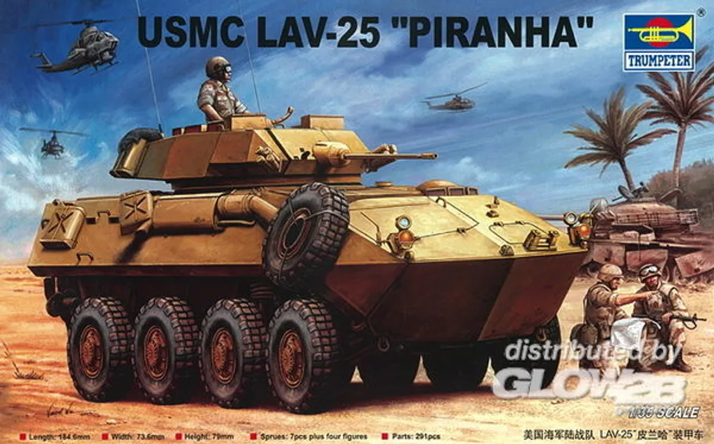 Maquette LAV-25 Piranha 2 Trumpeter 00349 avec détails photo-découpés