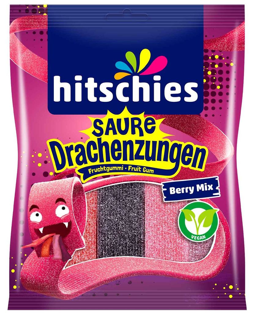 Hitschies Lingue di drago acide Mix di bacche 125g Immagine del prodotto 