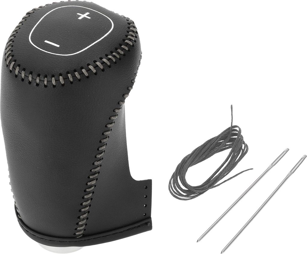 Getriebeschaltknaufabdeckung für Chevrolet Malibu 2016-2020 Anti-Rutsch Schwarz Grau Schaltknaufgriffschutz Kunstleder 1 Stk