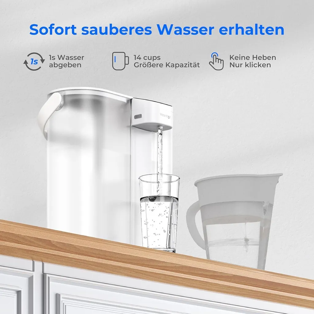 Éliminez le Goût de Chlore avec le Pichet Filtre à Eau Électrique