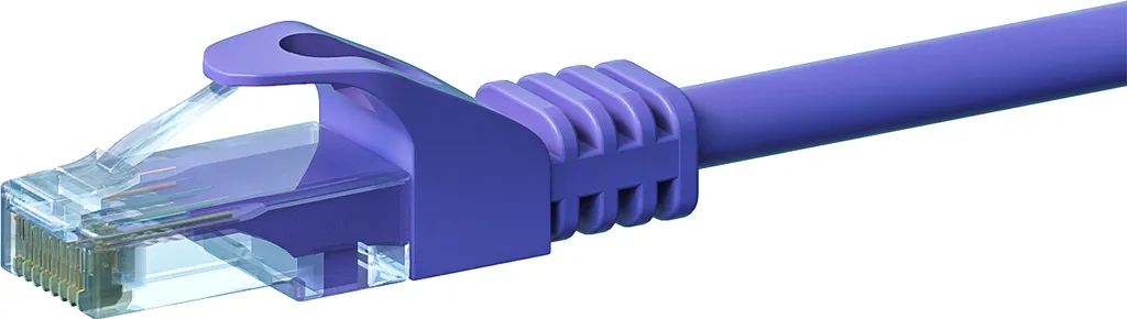 Cavo di rete CAT 6 U/UTP - 0,50 metri - viola - CCA