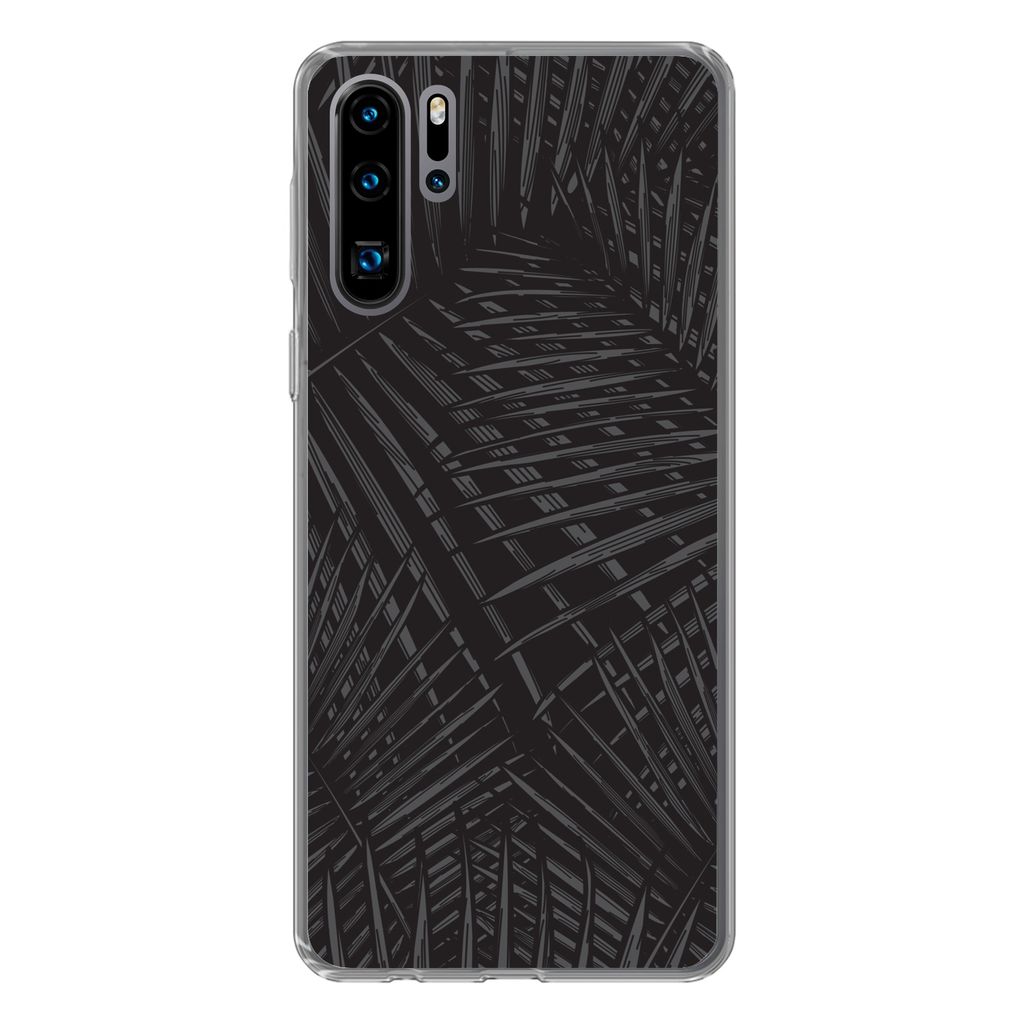 MuchoWow Handyhülle Schutzhülle Hülle für Huawei P30 Pro Modern - Pflanzen - Tropisch Silikon Softcase Handy Hülle - Schutzdeckel