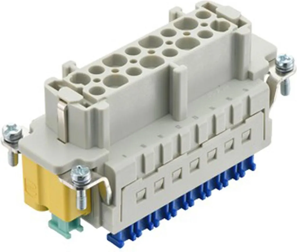 Insert multibroche 16 pôles Han 16ES pour maintenance électrique sûre