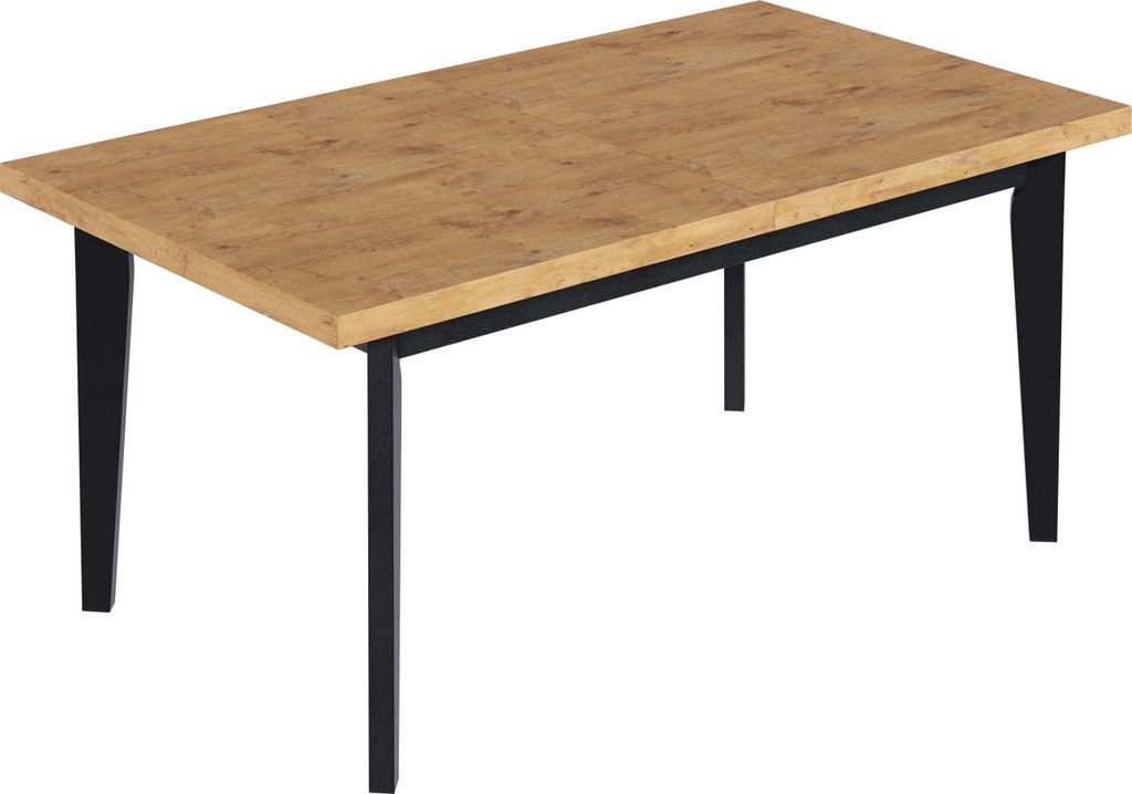 Furneo | Esstisch Ausziehbarer - 80x120/160 cm - Eiche Lancelot - Skandinavisches Design - stabil und stilvoll - für Küche und Esszimmer – Loft