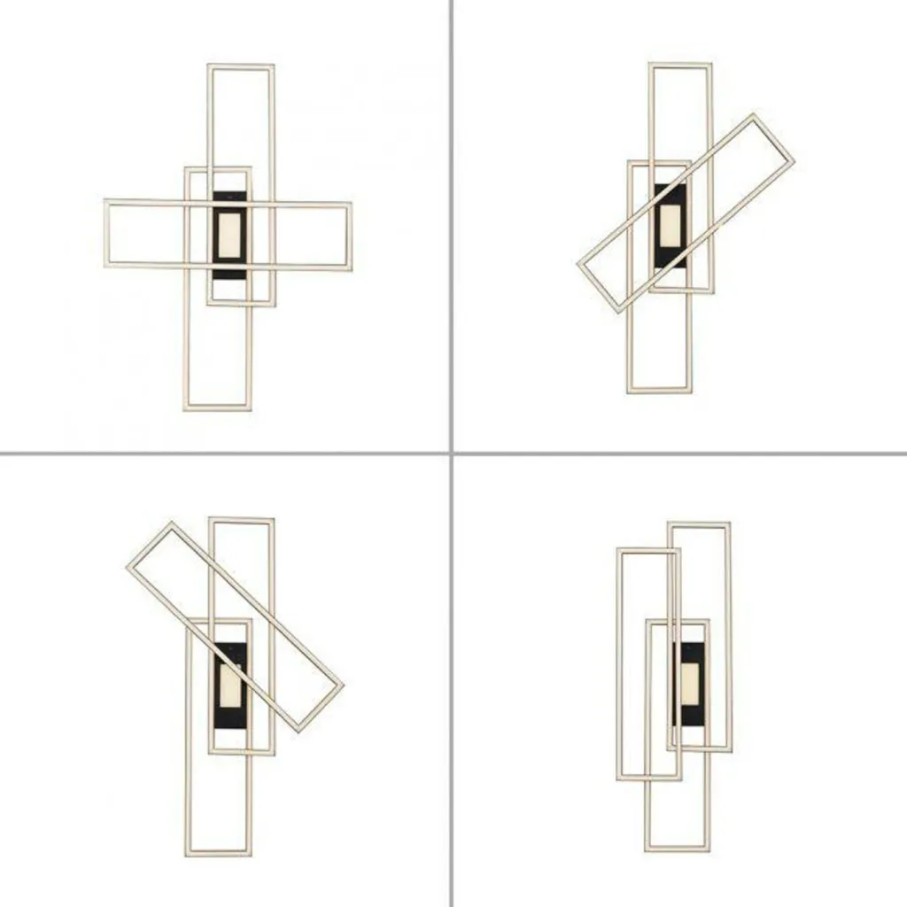 Lampada Soffitto LED 99cm Nera Dimmerabile Telecomando 230V - 12