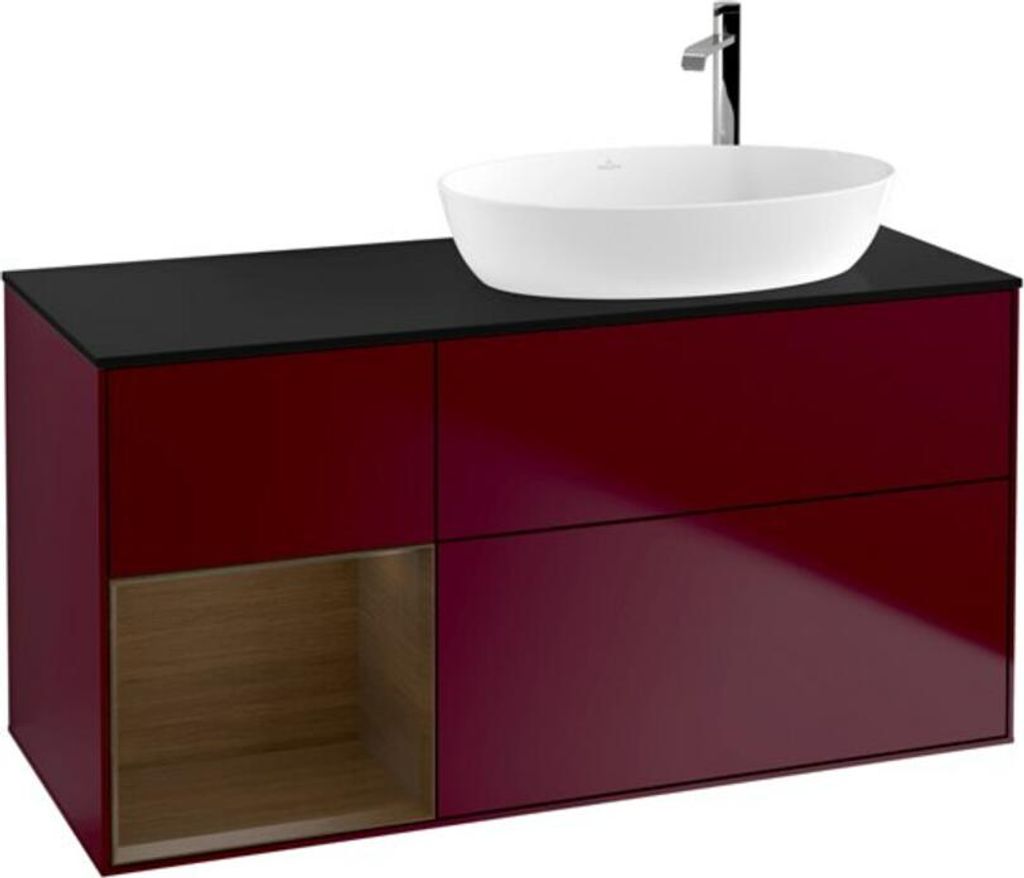V&B Waschtischunterschrank Wandbeleuchtung Finion 120cm, Pl bla m, Reg wal ven, Peo m