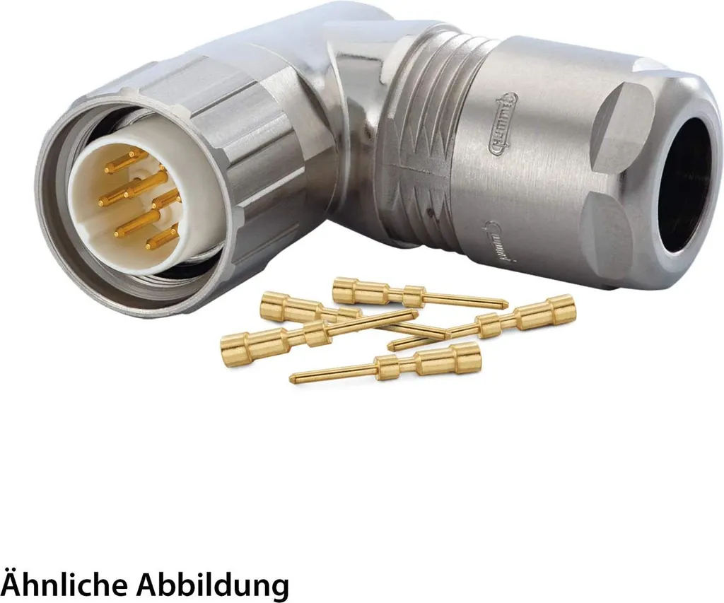 HUMMEL M16 6+PE Connettore Schermato Angolato IP67 per Automazione