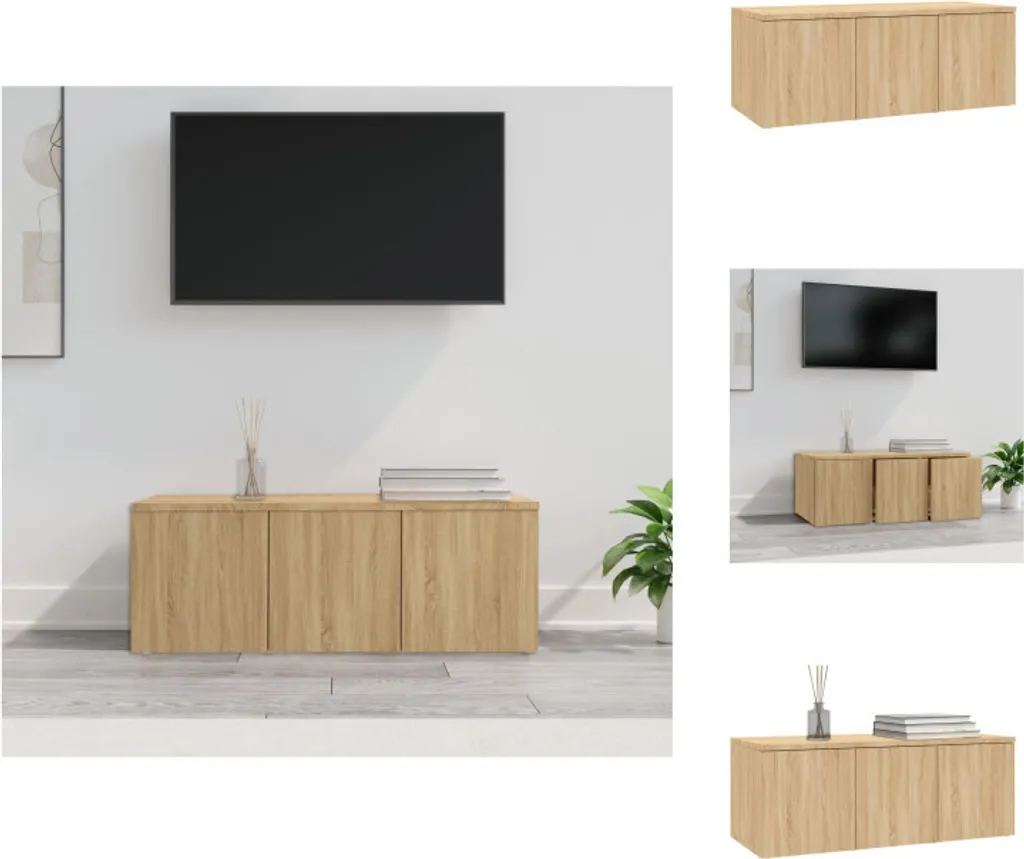 Mobile Porta TV Moderno vidaXL 80 cm Rovere Sonoma - Arredo Design