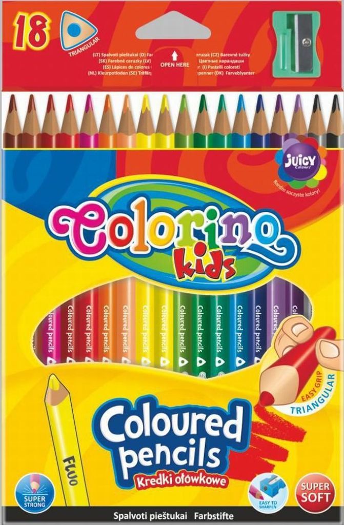 Colorino Dreieckstifte 18 Farben