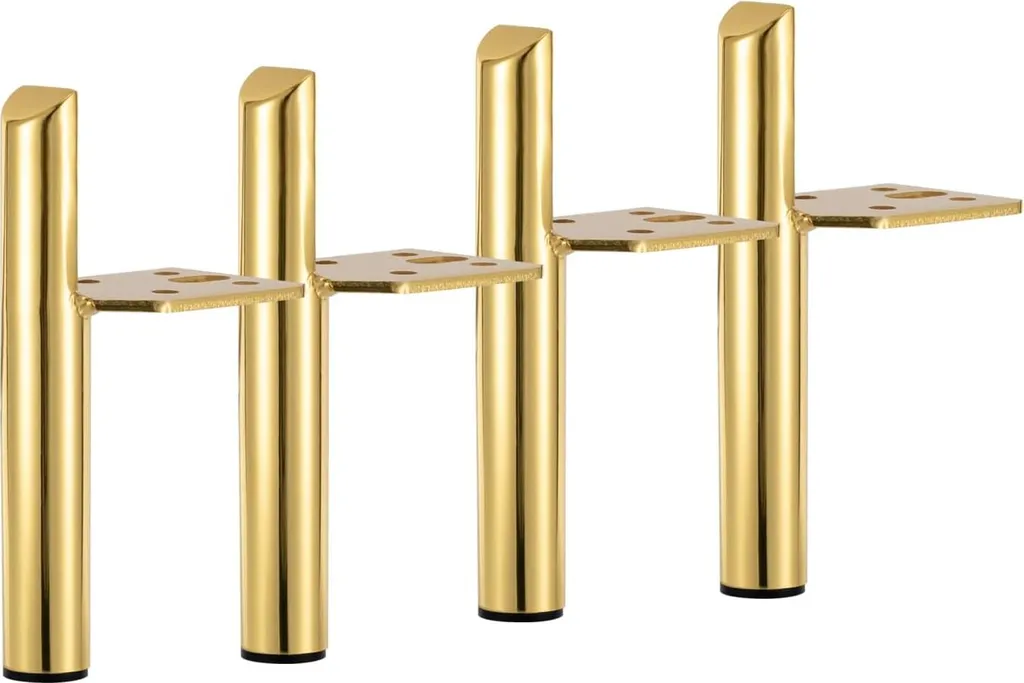 Surélever un Canapé avec 4 Pieds en Métal Doré 18 cm - Style Moderne