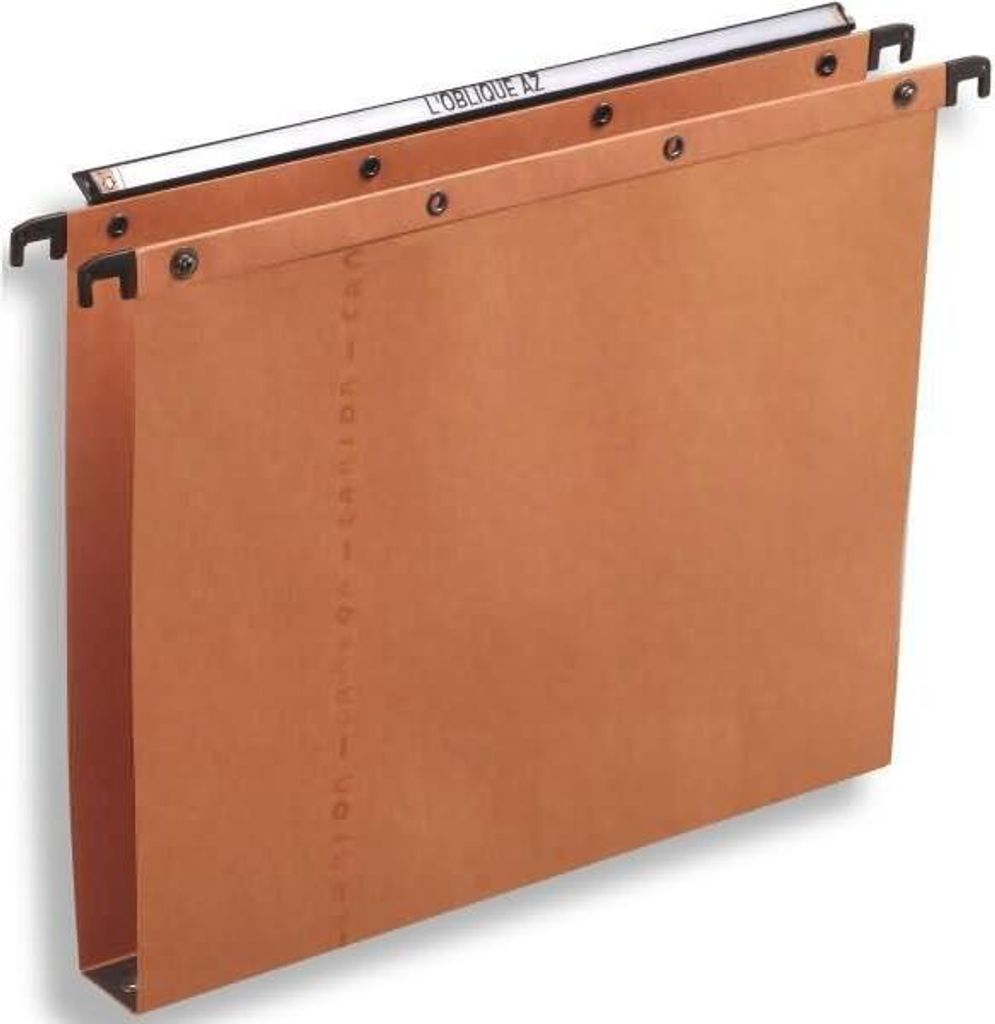 Elba - L'Oblique Hängeregistratur für Schubladen AZO, Abstand 330 mm (A4), Boden 30 mm, orange