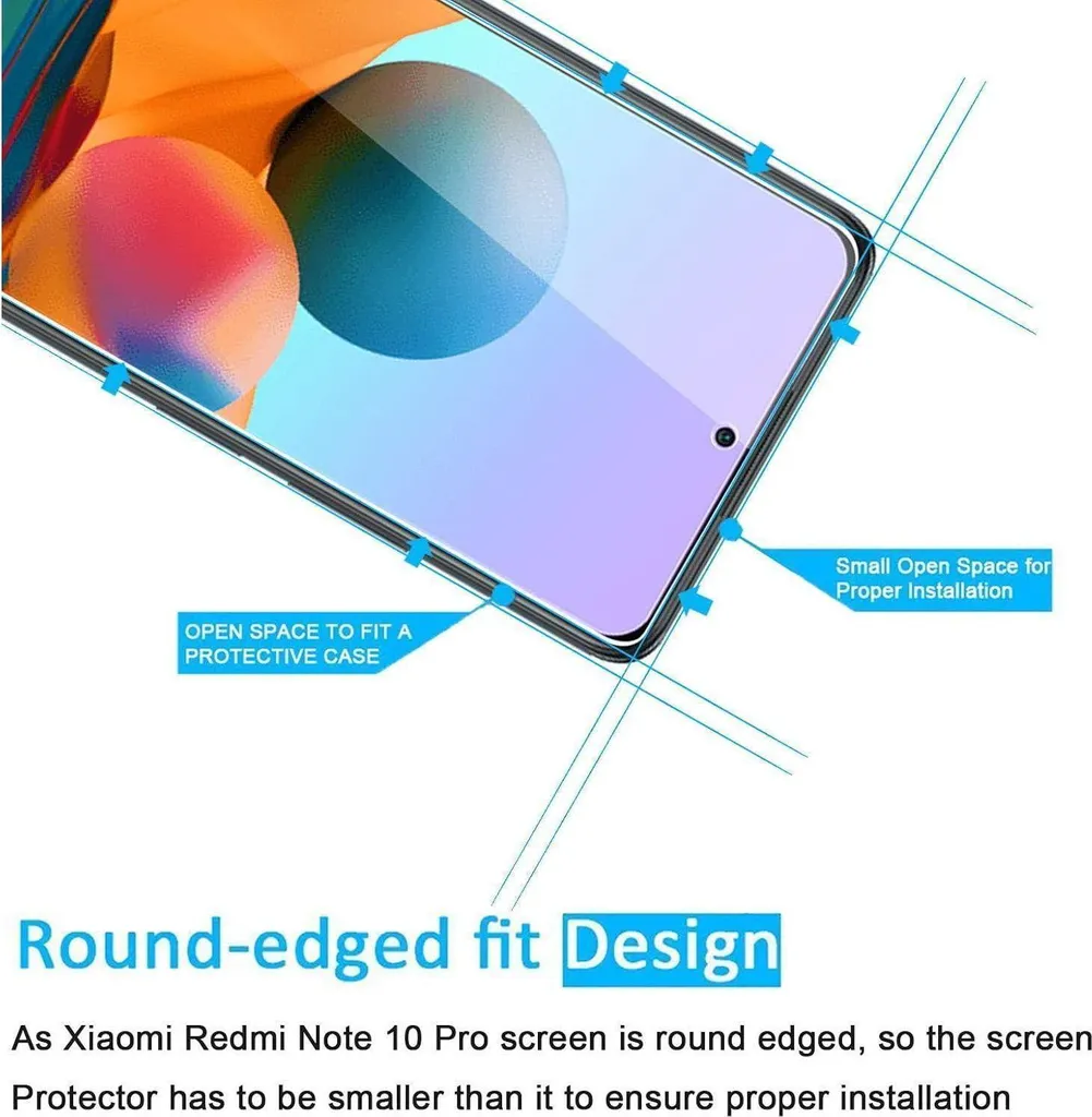 Vetro Temperato per Xiaomi Redmi Note 10 Pro 4G Pellicola