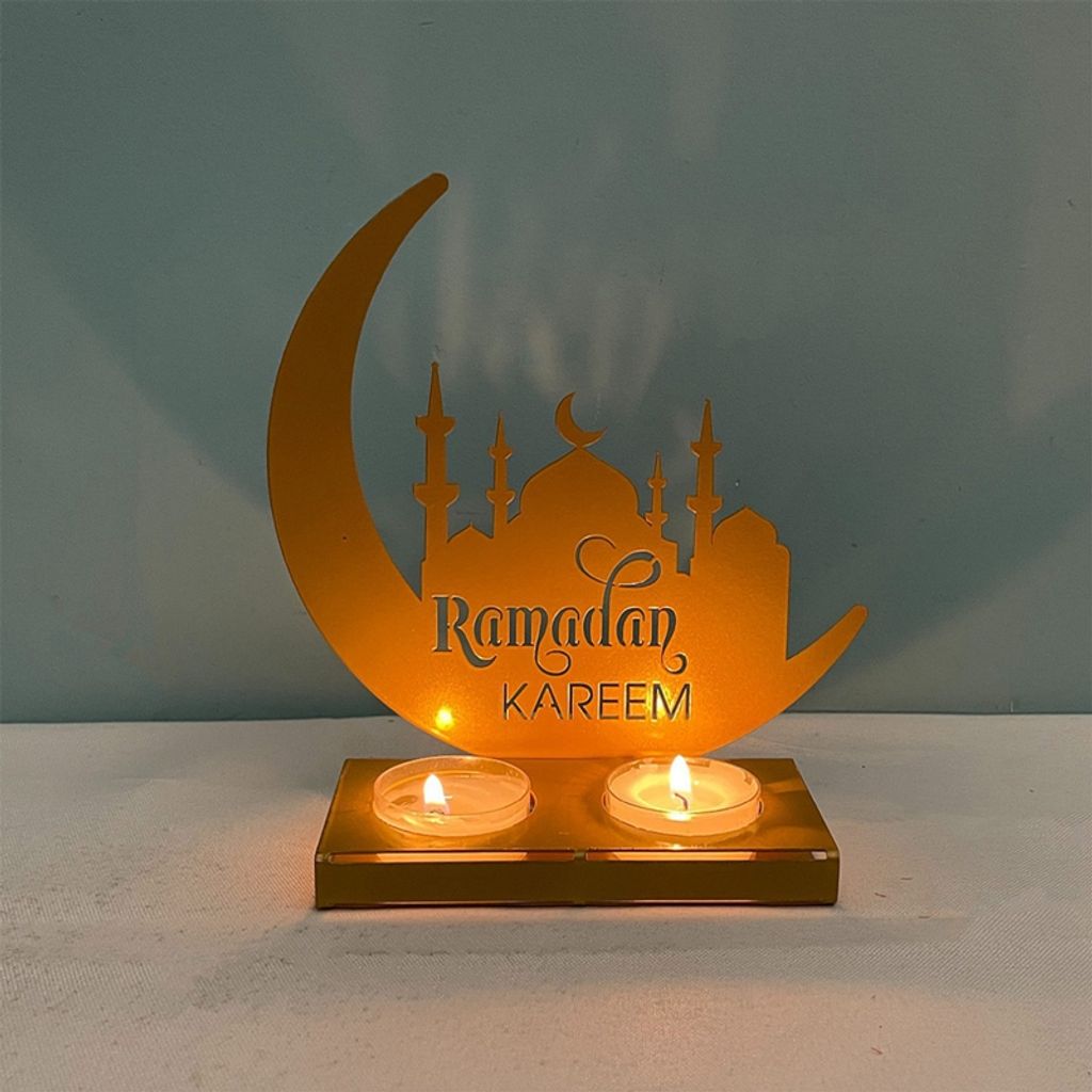 Kreative Mondstern Kerzenhalter Kerzenständer für Ramadan Home Eid