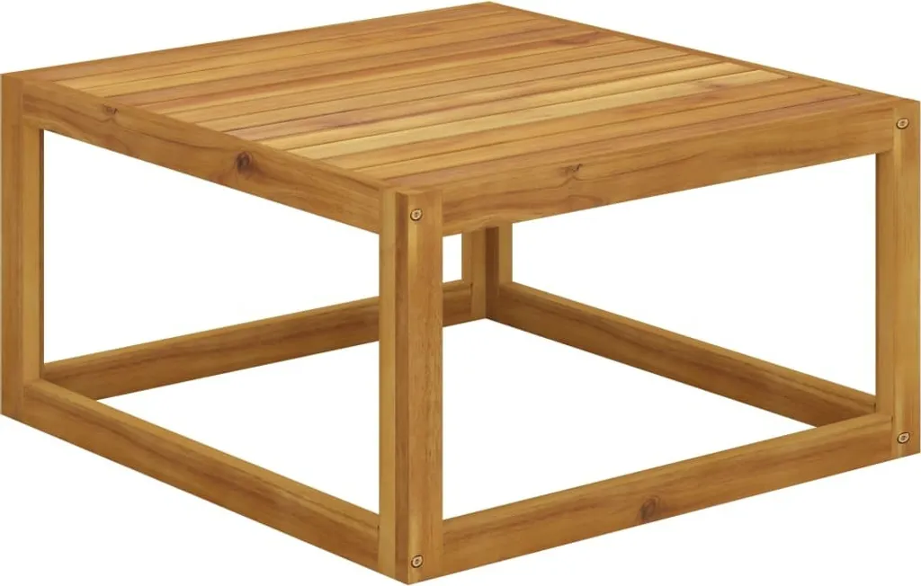Tavolino Basso Acacia 68x68x29 cm | Design Rustico The Living Store - 1