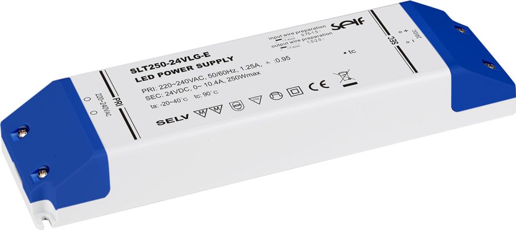 Self AC-DC-LED-Netzteil CV 250W 24V 10,4A IP20 nicht dimmbar