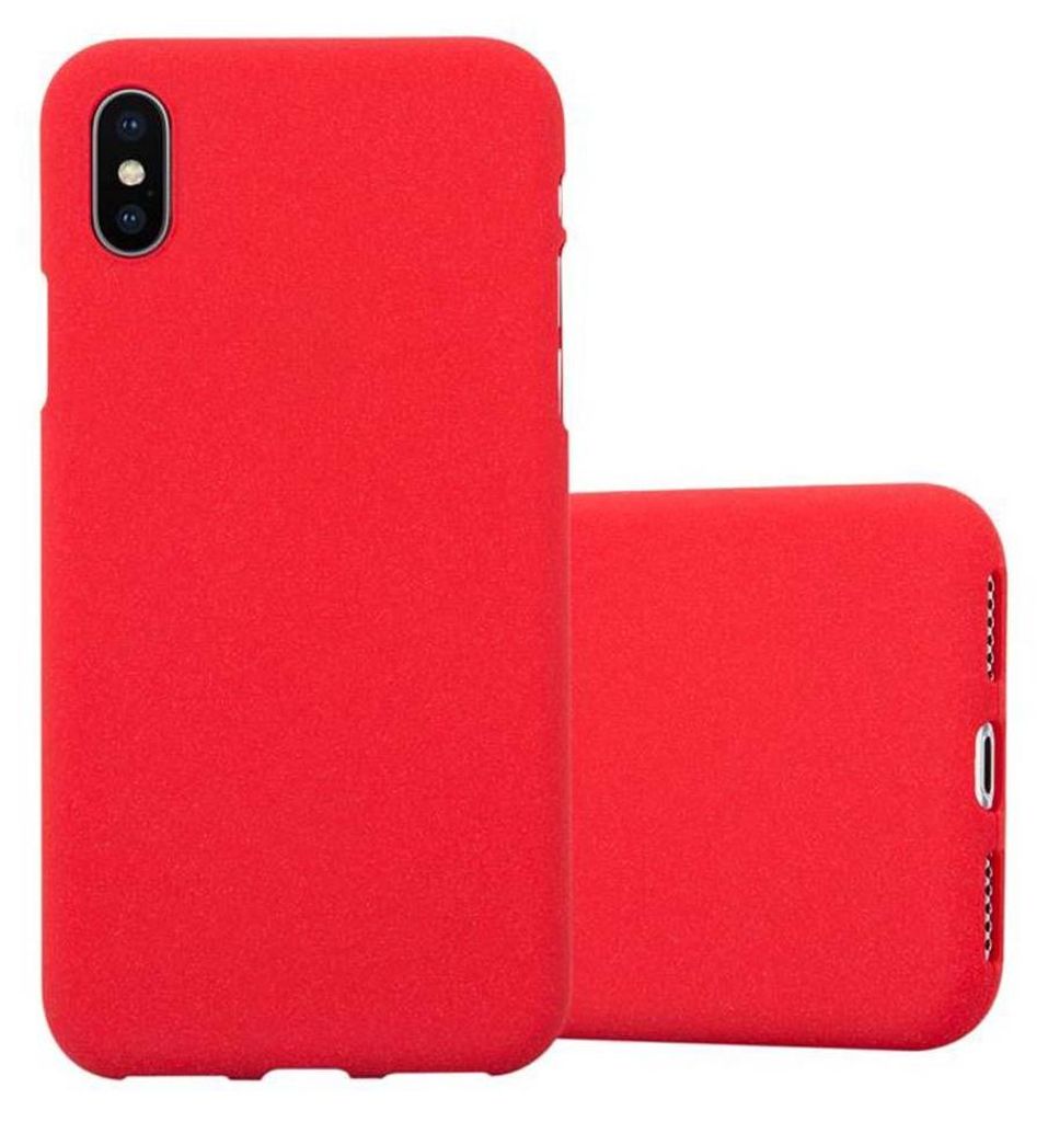 Cadorabo Schutzhülle für Apple iPhone X / XS Hülle in Rot Produktbild 