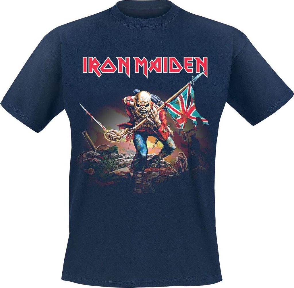 Iron Maiden T-Shirt Herren Trooper navy M