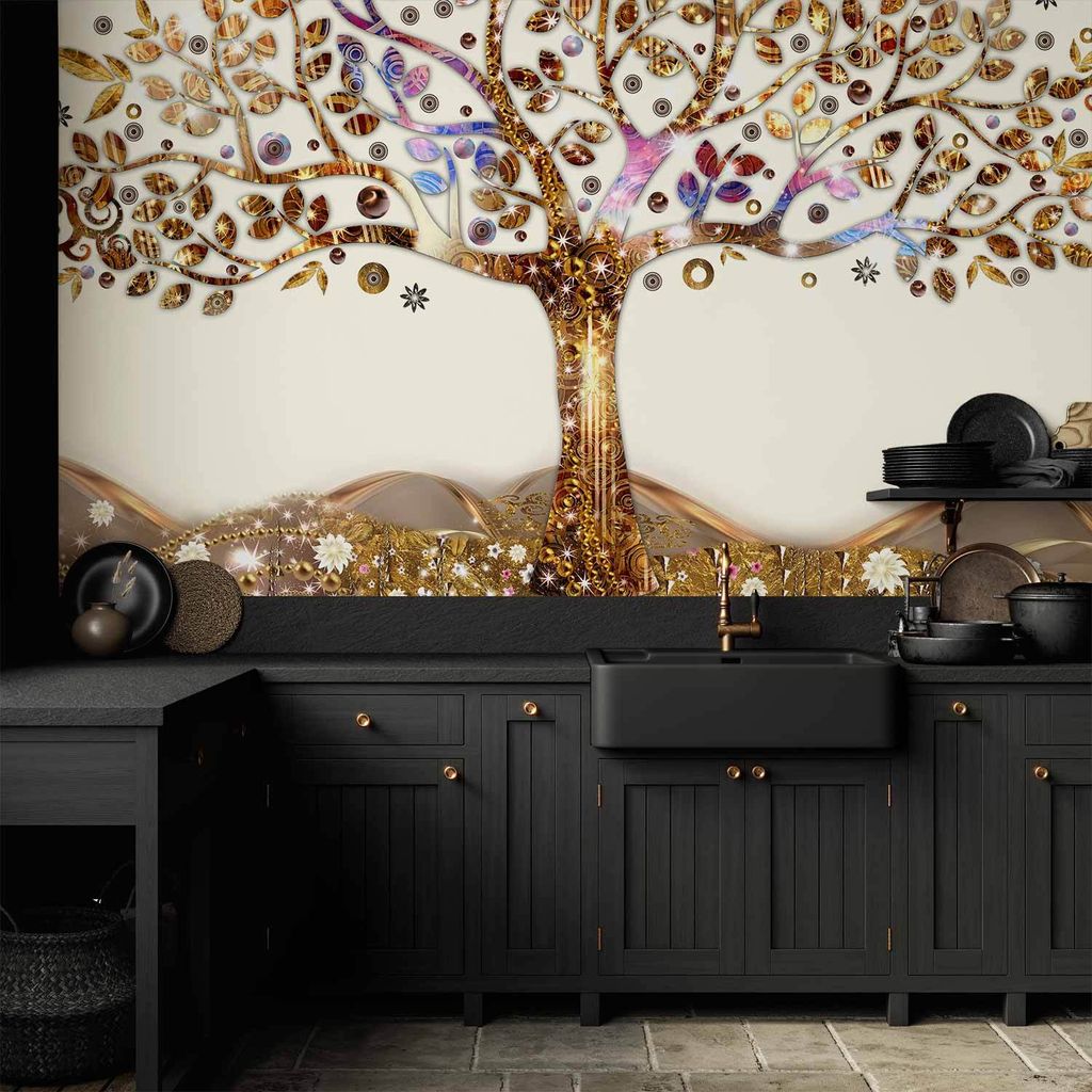 Vlies Fototapete - Golden Tree 100x70 cm Abstrakt l-A-0002-a-b