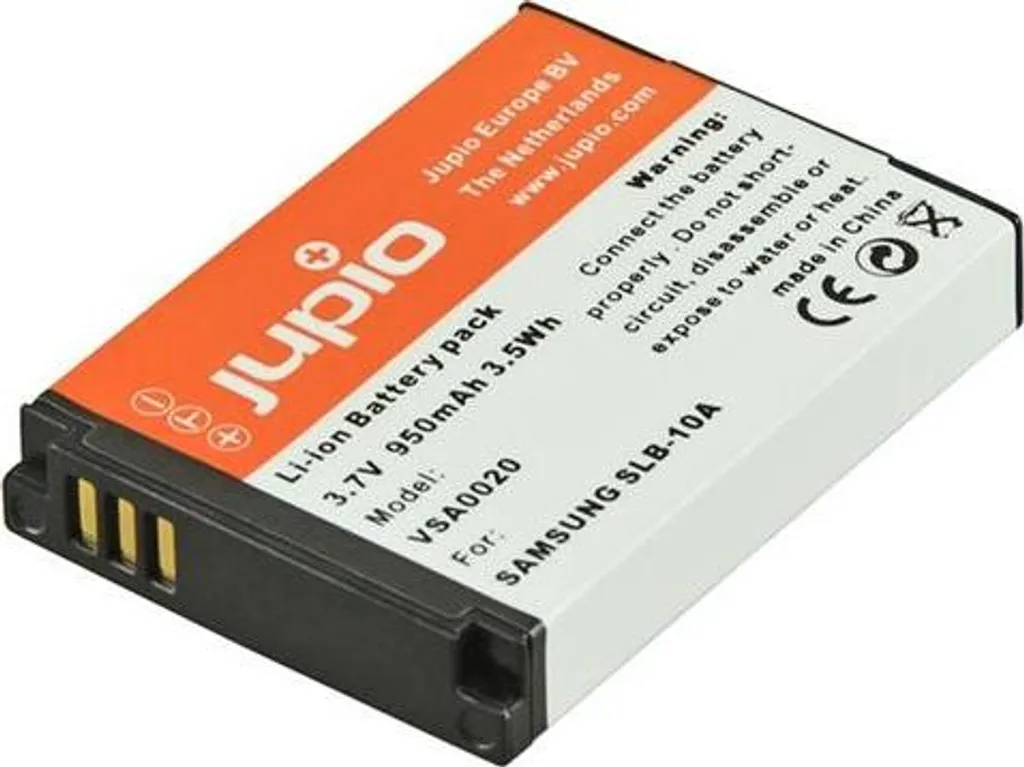 Jupio VSA0020 Batteria SLB-10A / BN-VH105 3.7V 950mAh per Fotocamere