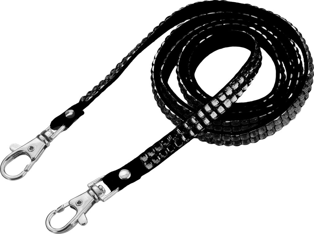 PETER JÄCKEL NECKLACE Strap Bling Black