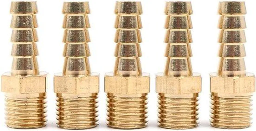 Raccord réducteur laiton 8 mm vers 1/4 BSP vert brillant - Pack de 5