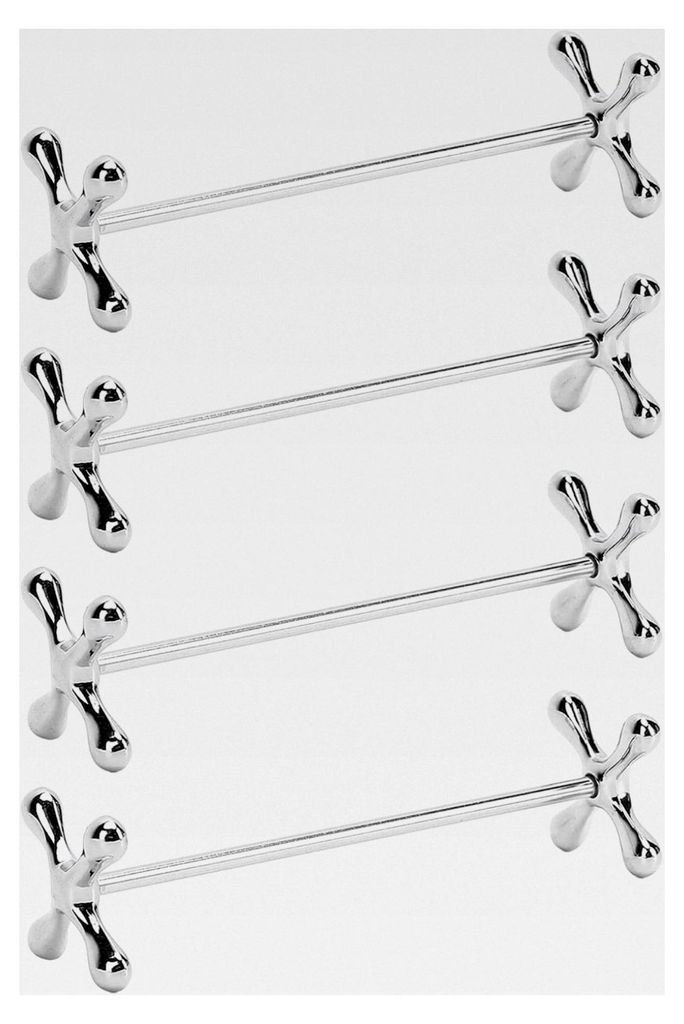 4-teilige Essstäbchenablage aus Edelstahl, Messerablage und Essstäbchenhalter für Esstisch, Löffelständer, Geschirr-Werkzeug für Zuhause, Kü...