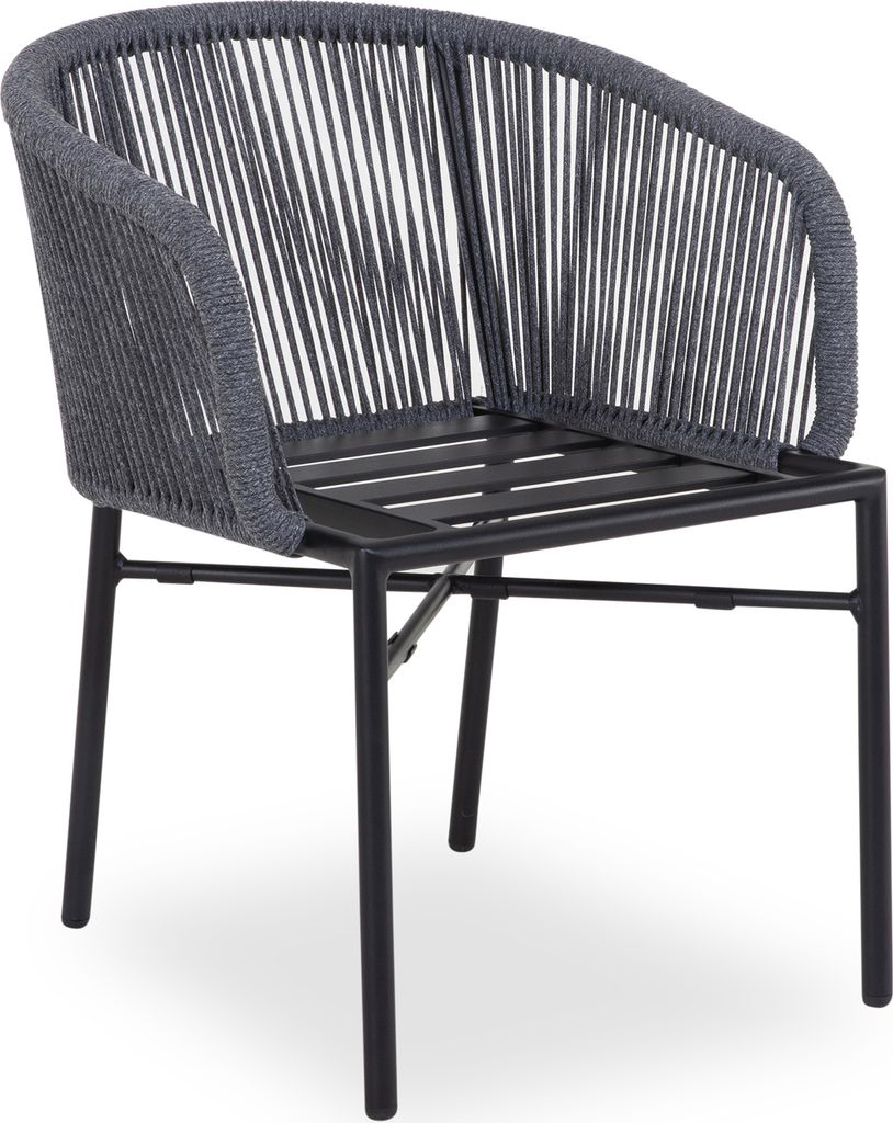 Gartenstuhl SANSIBAR KOPENHAGEN BHT 59x75x64.50 cm grau Stapelstuhl