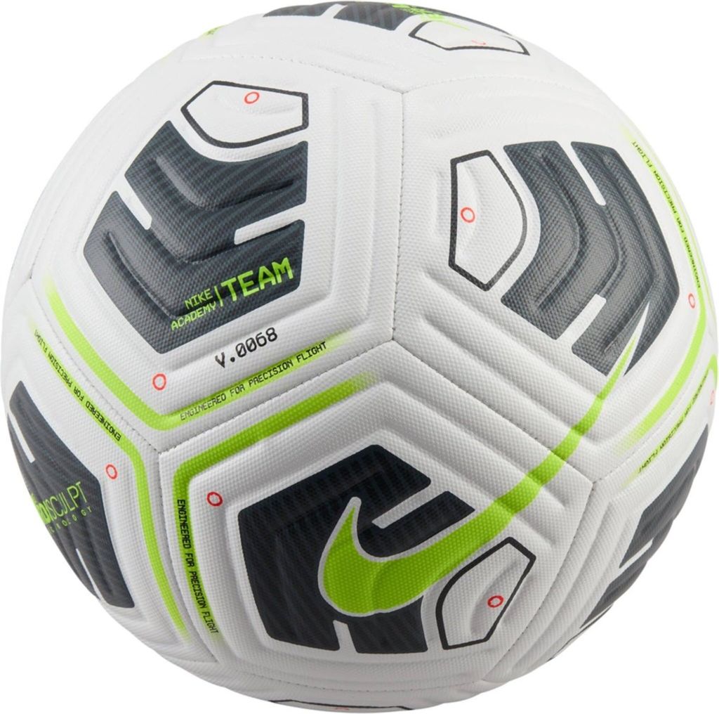 Fußball Nike Academy Weiß/Schwarz/Volt Größe 4 Produktbild 