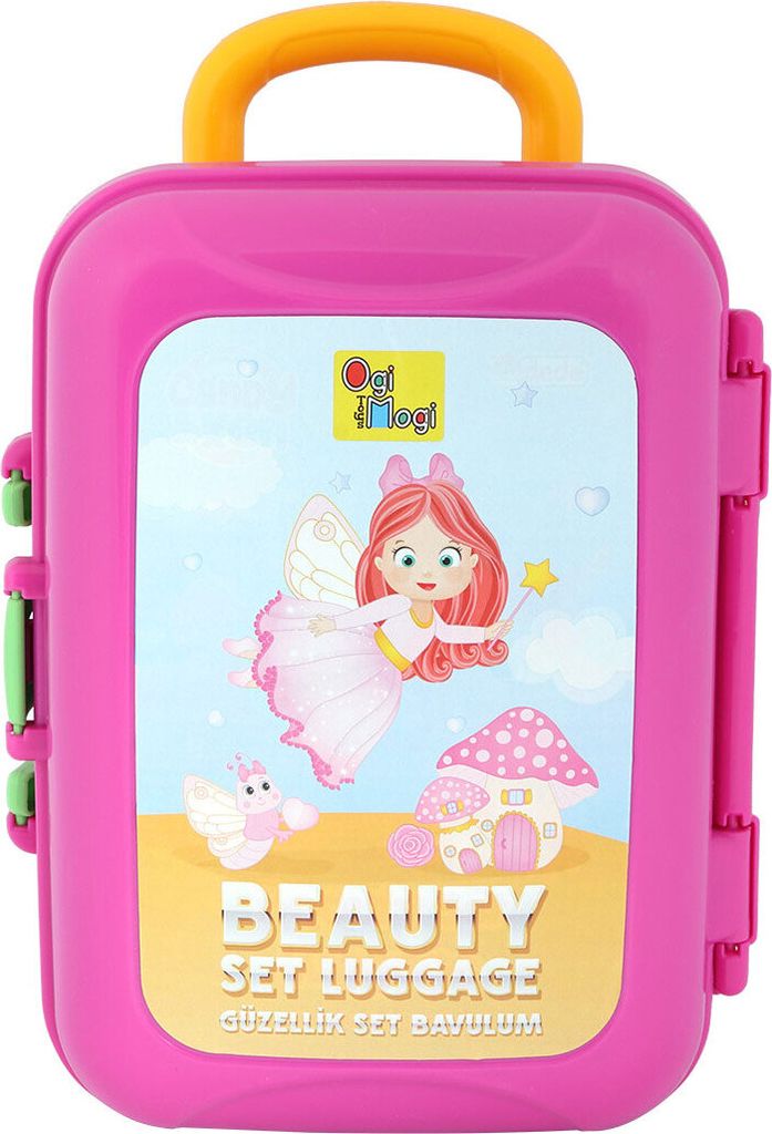 Ogi Mogi Toys Kinder Friseursalon Rollenspielset für Mädchen, Spiegel, Brille, Armbänder, Ringe, Bürsten, mit viel Zubehör, Spielzeug ab 3 Jahren