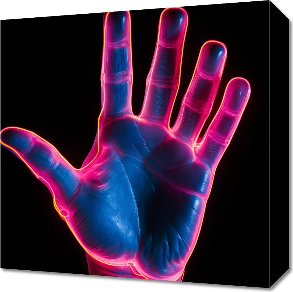 Bild 40x40cm Berührung der Zukunft
