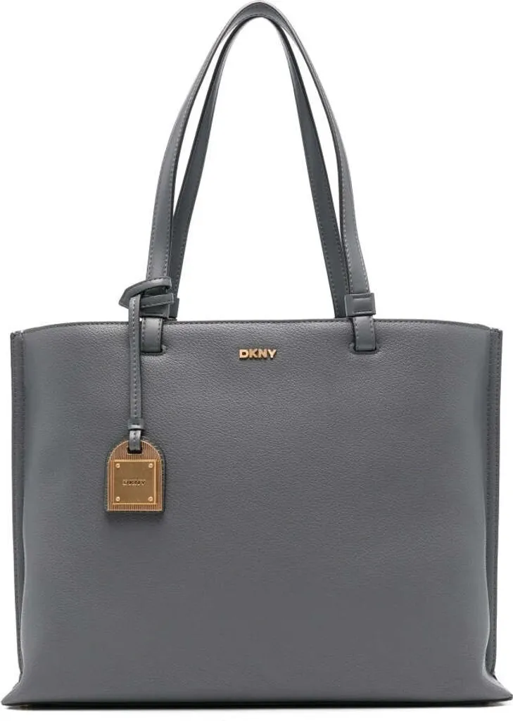 Sac à main en cuir DKNY R44A1 I52 Gris avec sa bandoulière ajustable