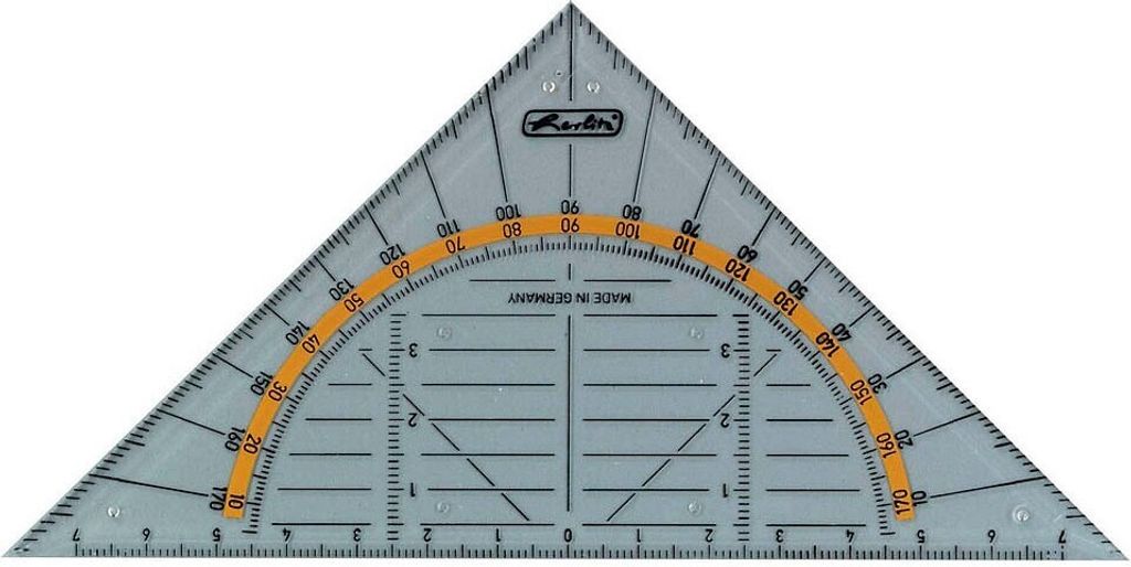 Herlitz triangle de géométrie petit plastique Image du produit 