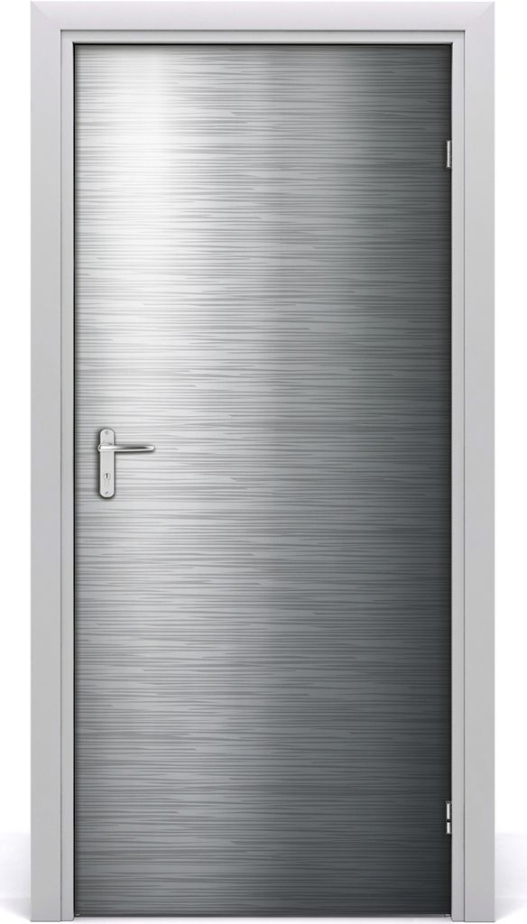 Tulup Türaufkleber 95x205 cm Dekorative Aufkleber Selbstklebend Wasserdichte Tapete Abnehmbar Schlafzimmer Wohnzimmer Wohnkultur - Metall-Hintergrund