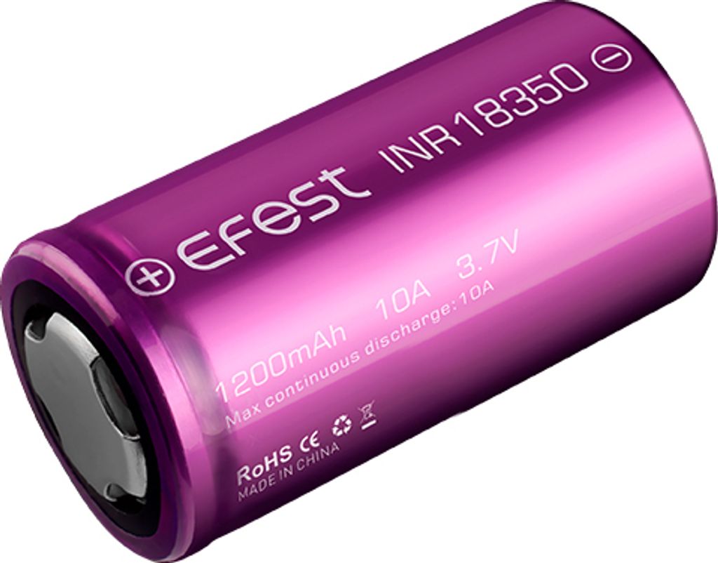 Efest - IMR 18350 - 3,7 Volt, 1200 mAh [10A], Obrázek produktu 