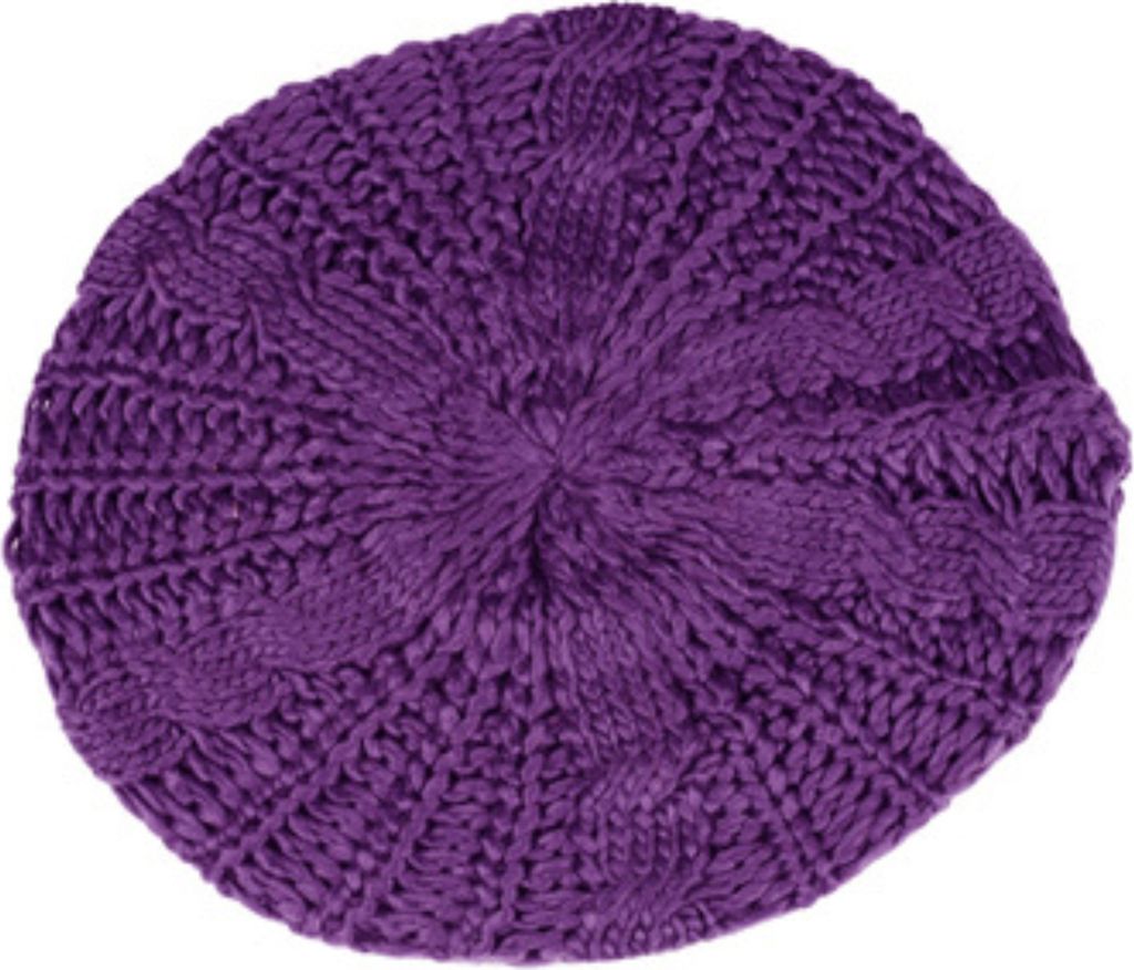 Damen Herbst-Wintermütze, Strickmütze, einfarbig, elastisch, gedrehte Textur, hält warm, Baskenmütze, Foto-Requisite, Kappe für Outdoor-Aktivi...