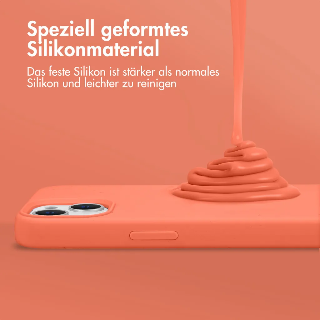 Cover iPhone 15 MagSafe Accezz Nectarine | Silicone Liquido Professionale - 2