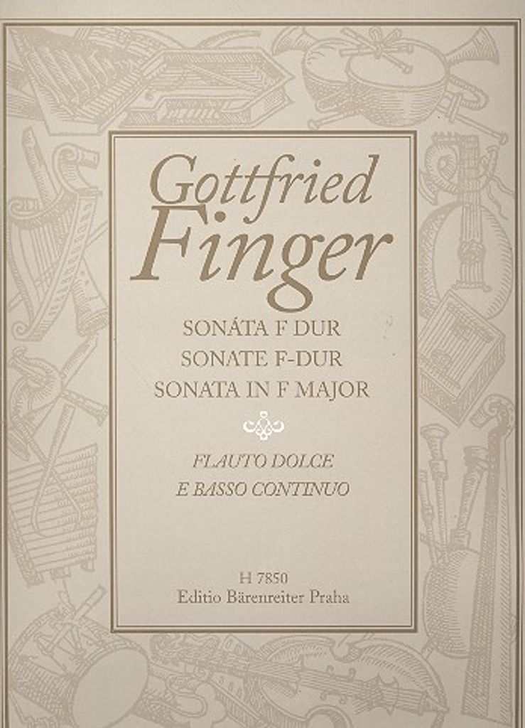 Sonate F-Dur für Flöte und Bc